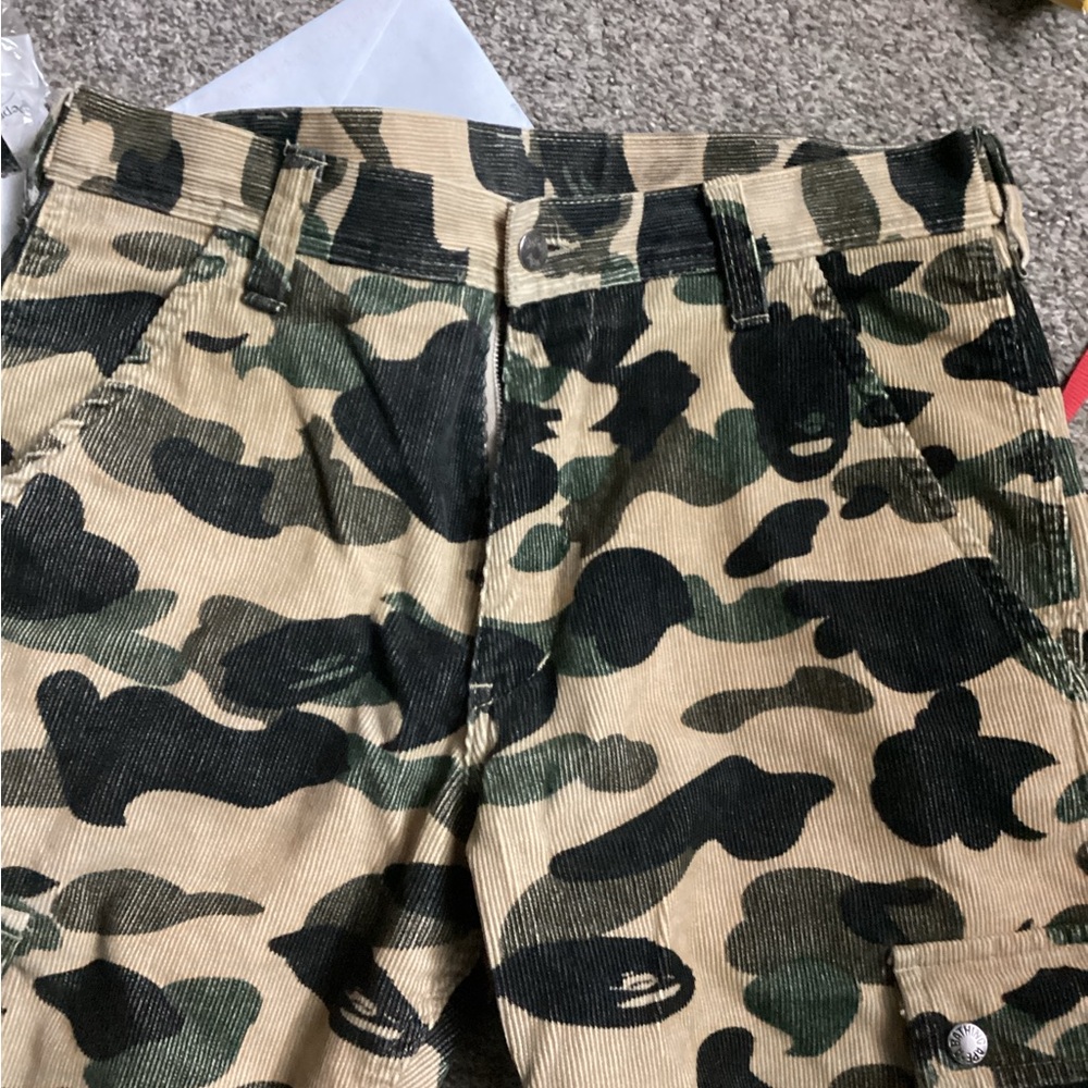 bape yellow cargo sz 31 x 32 corduroy - Picture 4 of 8